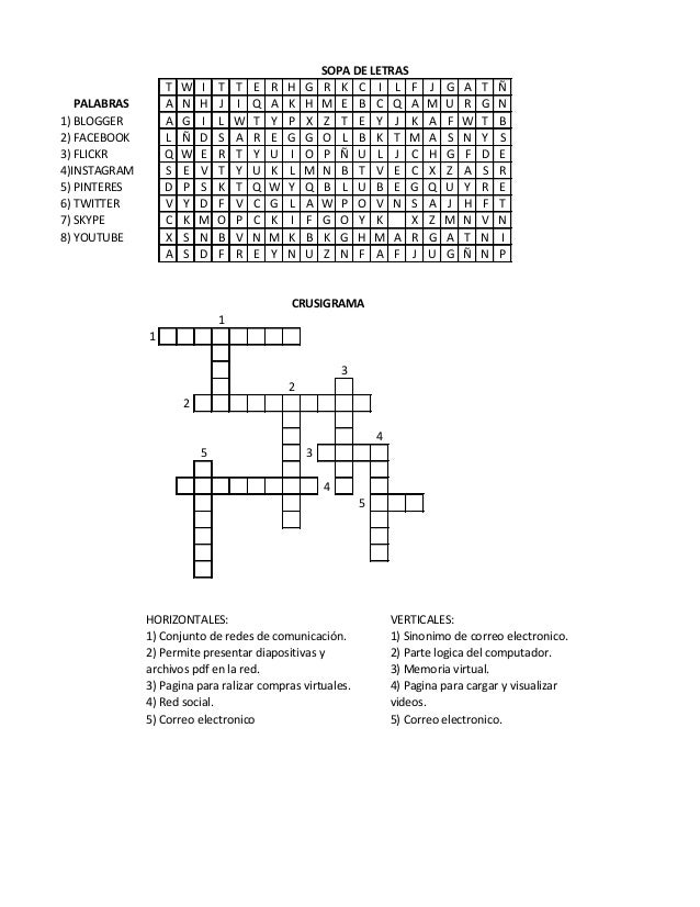 preguntas dificiles de informatica sopa de letras y crucigrama sobre tic preguntas dificiles de informatica sopa de letras y crucigrama sobre tic