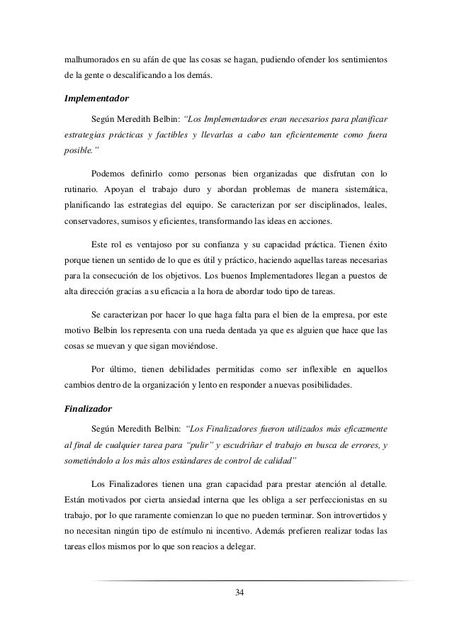 Estudio De Los Roles De Equipo En El Sector De La Auditoría Contable