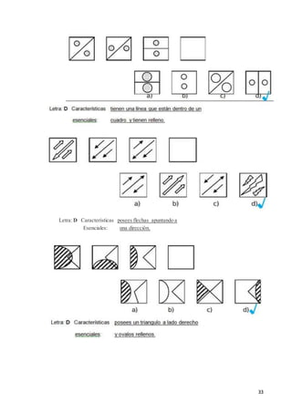 33
Letra: D Características posees flechas apuntando a
Esenciales: una dirección.
 