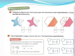 Interactivo de santillana, Unidad 3 Fraccionarios