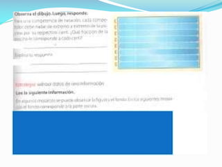 Interactivo de santillana, Unidad 3 Fraccionarios