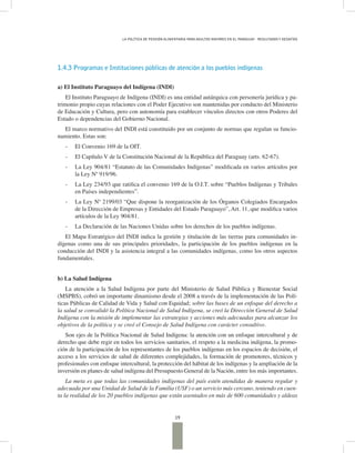 La Política de Pensión Alimentaria para Adultos Mayores en el Paraguay - resultados y desafíos
19
1.4.3 Programas e Instit...