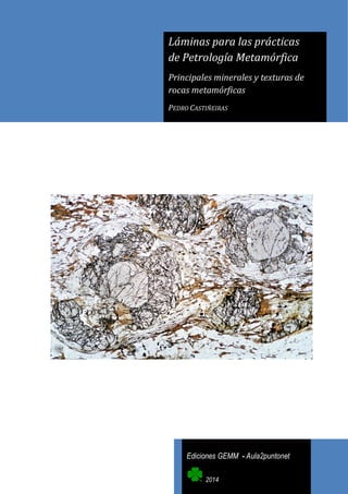 Láminas para las prácticas
de Petrología Metamórfica
Principales minerales y texturas de
rocas metamórficas
PEDRO CASTIÑEIRAS
Ediciones GEMM - Aula2puntonet
2014
 