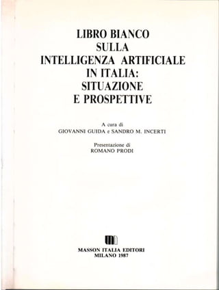 Libro bianco sull'Intelligenza Artificiale in Italia