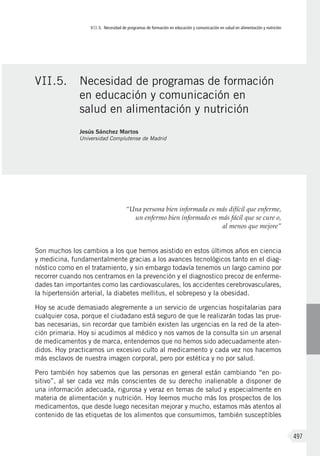 Libro Blanco de la Nutrición en España