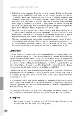 Libro Blanco de la Nutrición en España