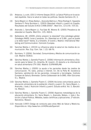 Libro Blanco de la Nutrición en España