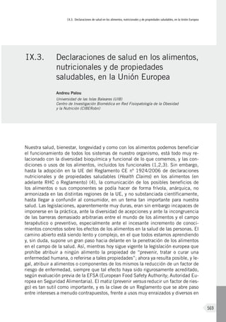 Libro Blanco de la Nutrición en España