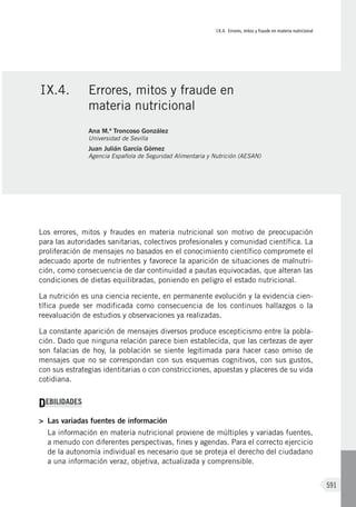 Libro Blanco de la Nutrición en España