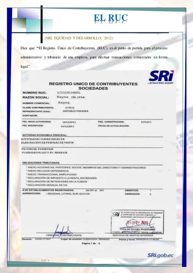 UEMCAM
16 | P á g i n a V I V E L A V I D A C O M O S I F U E R A
H O Y
Dice que: “El Registro Único de Contribuyentes (RU...