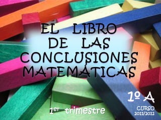 Libro conclusiones matemáticas 1er trimestre