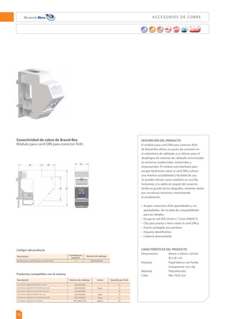 ƮB.)[
.ÈYNƮNB.)[
Mín. 55 dB
ƮN
0,5%
100% en proceso de prueba
5 GΩ.km
Q'N
OTNB.)[	/71QBSBDPOUSPMBEPSFTNBOVBMFT


OTNB.)[
Ʈ 