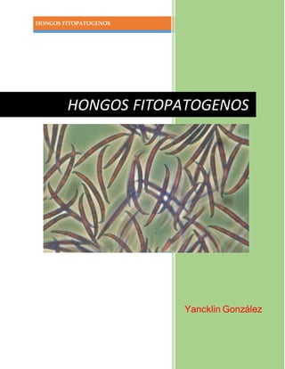 HONGOS FITOPATOGENOS
Yancklin González
HONGOS FITOPATOGENOS
 