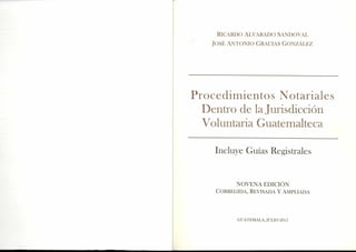 LIBRO DE Jurisdiccion Voluntaria RICARDO ALVARADO.pdf