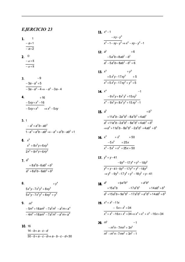 Libro De Algebra A Baldor Ejercicios Resueltos