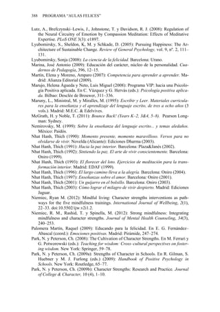 Libro del programa aulas felices