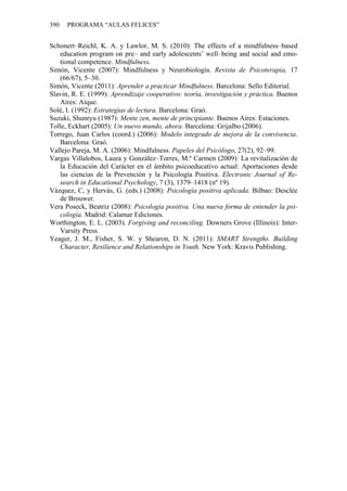 Libro del programa aulas felices