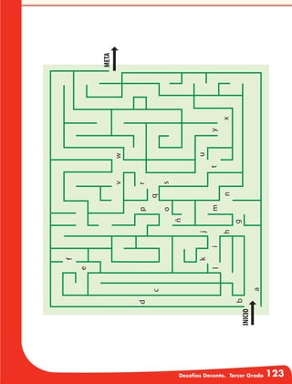 Desafíos Docente. Tercer Grado 123
 