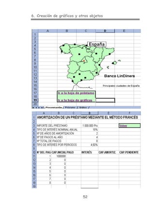 6. Creación de gráficos y otros objetos
52
 