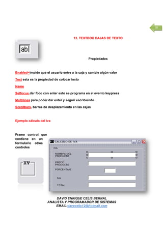 Libro de programacion visual basic 6 0 | PDF