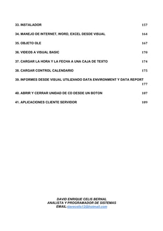 Libro de programacion visual basic 6 0 | PDF