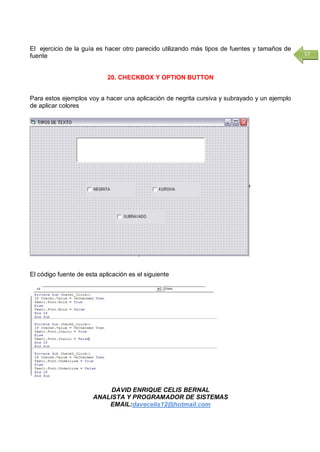 Libro de programacion visual basic 6 0 | PDF