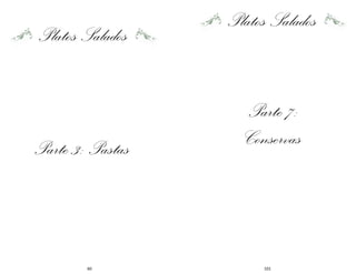 60
Platos Salados
Parte 3: Pastas
101
Platos Salados
Parte 7:
Conservas
 