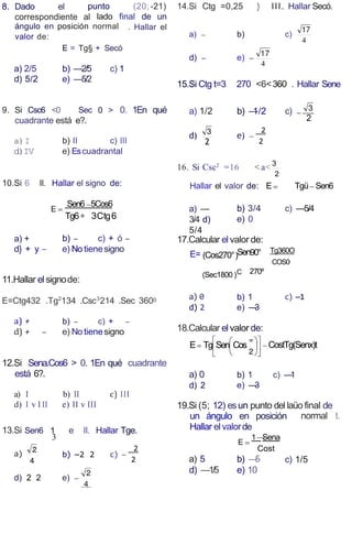 Libro De Trigonometria De Preparatoria Preuniversitaria