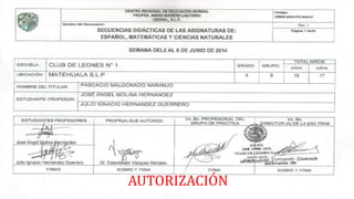 AUTORIZACIÓN
 