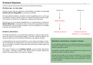 El déficit público                                                                                                                       161


Es el exceso de gastos sobre ingresos por parte del estado. Una parte importante está relacionada con el ciclo económico.

Déficit y ciclo económico

En fases expansivas, en los que los agentes producen y consumen mucho, el             La regla de oro del déficit público
saldo presupuestario tiende a aumentar ya que la recaudación impositiva es
mayor, y los gasto sociales por ayudas de desempleo menores.                          Endeudarse de manera continua no parece saludable ni para
                                                                                      una familia ni para un Estado. Pero incurrir en déficit puede
Esto permite generar un colchón de fondos para actuar en fases recesivas,             tener sentido cuando es como consecuencia de una inversión
cuando la menor actividad reduce la recaudación fiscal y los gobiernos necesitan      que en el futuro se espera produzca un mayor rendimiento.
aumentar los gastos públicos (reactivación económica, gasto asistencial).
                                                                                      Regla de oro: Gasto en Inversión  Déficit
Fase expansiva Ĺ ,QJUHVRV LPSXHVWRV 
