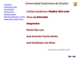 Universidad Autónoma de Sinaloa ,[object Object]