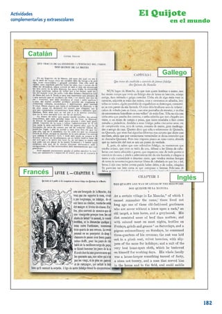 Actividades                        El Quijote
complementarias y extraescolares         en el mundo




        Catalán

                                       Gallego




      Francés
                                           Inglés




                                                 11


                                                      182
 