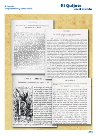 Actividades                        El Quijote
complementarias y extraescolares         en el mundo




                                                 209
 