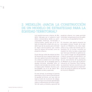 Equidad territorial en Medellín - la Empresa de Desarrollo Urbano EDU como motor de la transformación urbana