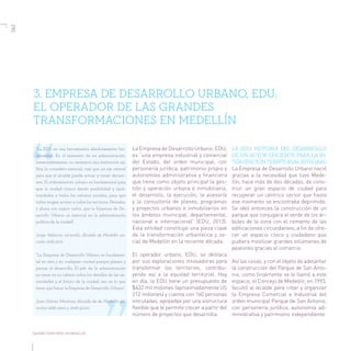 Equidad territorial en Medellín - la Empresa de Desarrollo Urbano EDU como motor de la transformación urbana