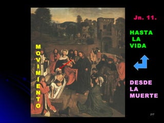 DESDE
LA
MUERTE
HASTA
LA
VIDAM
O
V
I
M
I
E
N
T
O
Jn. 11.Jn. 11.
217217
 