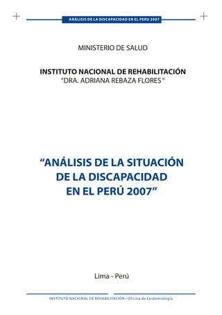Situacion de Discapacidad en Peru - 2008