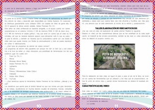 10 11
A partir de la observación, elabore y haga una consulta en un documento digital donde
de respuesta a los siguientes cuestionamientos:
- ¿Qué es Adobe Premier?
Es parte de la familia Adobe Creative Suite, un conjunto de aplicaciones de diseño grá-
fico, edición de vídeo y desarrollo web desarrollado por Adobe Systems. En ocasiones
se distribuye gratuitamente como software OEM, con tarjetas de vídeo de gama alta. En
2013 apareció la última versión estable, Adobe Premiere Pro CC.
Este editor de vídeo profesional es bastante amigable, si el equipo cuenta con ciertas
características en el sistema (mínimo 2 GB de memoria RAM, 8 GB de disco duro,
512 MB de memoria en tarjeta gráfica). Hay que tener en cuenta que el vídeo es muy
complejo, así que se necesita bastante espacio para almacenar todo lo que se captu-
re para la edición, y también se necesita que la computadora cuente con una tarjeta de
vídeo para que pueda mostrar con fluidez la previsualización y todo se pueda reproducir
sin cortes ni ralentizaciones.
- ¿Qué tipos de programas de edición de videos conoce?
Los programas de edición más populares son porque nos dan un fácil uso y son prácti-
cos a la hora de editar un video ofreciendo una posibilidad de herramientas con las que
podemos jugar los cuales son:
1.	 Final Cut Pro X
2.	iMovie
3.	 Windows Movie Maker
4.	 Adobe Premiere Pro CC
5.	Lightworks
6.	Shotcut
7.	 Filmora (Wondershare Video Editor)
8.	Videopad
9.	 Adobe After Effects
10.	YouTube
- ¿Qué beneficios aporta la herramienta Adobe Premiere en los ámbitos: ¿laboral y so-
cial?
Los beneficios que aporta para el ámbito laboral es que nos brinda una gran herramien-
ta de trabajo, ayudándonos en muchas labores visuales de empresas, marcas, campañas
etc, y la posibilidad de entregar audiovisuales más profesionales y de mayor calidad en
nuestro trabajo o en proyectos que estemos haciendo, en el ámbito social, lo podemos
ver todos os días como por ejemplo en las redes sociales y que circulan gran cantidad
de videos, los
cuales pueden ser editados por esta herramienta, creando videos para todo tipo de au-
diencia sin ser profesional en el campo de la edición, por lo cual Adobe Premier es una
herramienta muy amigable.
- ¿Que programa de edición de videos utiliza? ¿Cuál?
El programa de edición que estoy utilizando en estos momentos es el Adobe Premiere,
por temas de estudio, y porque es una herramienta muy sencilla de usar dándonos po-
sibilidades y atajos para que nuestra labor sea más eficiente y fructífera, aún más para
mí, una persona que se está adentrando al mundo de la edición y postproducción.
TALLER ELABORACIÓN DE VIDEO MOTOCROSS
Una vez visto el video de explicación de adobe premier Realice lo siguiente:
Elabore un video con las características básicas que se han enseñado en la video expli-
cación, el material se les enviara previamente, también se les dará un video adicional de
cómo se elaboró el proyecto número uno.
Para la realización de este vídeo se siguió el paso a paso al pie de la letra, se tuvie-
ron en cuenta las herramientas que se utilizaron y los clips que se proporcionaron, se
hizo la unión de dichos clips y usando dichas herramientas se obtiene el resultado de-
seado.
Características del video:
Este video se realizó con cuatro videos clips de una pista de motocross, los cuales
tienen elaborar un video como el de la muestra (Video Explicación), teniendo en cuen-
ta que es acá donde se empezaran a envolver en el mundo de la edición, tienen que
tener en cuenta que las herramientas utilizadas fueron:
•	 La herramienta de selección
•	 La cuchilla
 