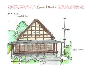 2.7 Planimetría
Alzado 2 Casa
Minka
Figura 2.31. Fachada con
vegetación
 