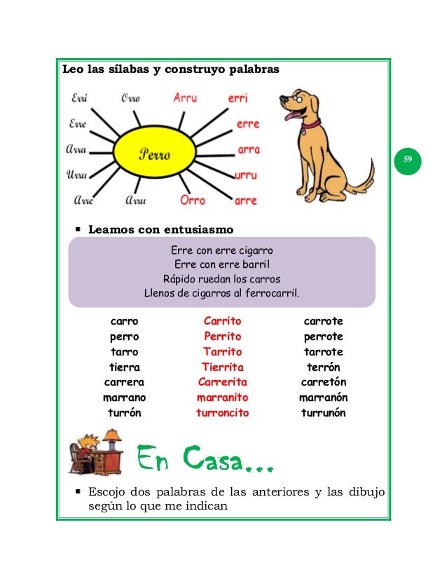 familia lexica de perro