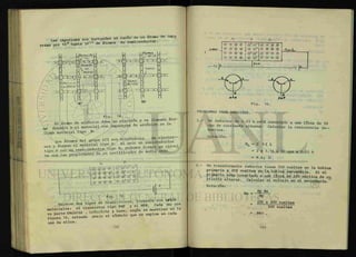 _ _ -imnurezas son agregadas en razón de un átomo de impu
re z a s ^ o r ^ O hasta 101 0
de átomos de semiconduotor.
lAtonobCte
L^Ge
flectrón
Atonto de
arsénico
Fig. 14.
El átomo de arsénico dona un electrón y es llamado ato-
.o d f n l T v el material con impurezas de arsénico se le
llama material tipo N.
n««* dPl arupo III son a c e p t a d o r electro-
Atomos
/de Ge
Hueco
Atomo
de indio
©-©-©-© le © w e j
Fig. 15
e a* transistores, formados con estos
uno de ellos.
N P N
Fig.
PROBLEMAS PARA ANALIZAR.
16.
© © " © " © ¡ © +
0 * | © -
© -
© ©
© " © " © © j © © +
© © © ©
© © © © , © +
© +
© " © " © ©
© " © " © © ¡ © © * © ~ © © ©
1.- Un inductor de 0.03 h está conectado a una línea de 50
cps de corriente alterna. Calcular la resistencia J n ~
ductiva.
2.-
Solucion:
XL = 2 TTf L
= 2 x 3.14 x 50 cps x 0.03 h
= 9.42 fi.
Un transformador reductor tiene 500 vueltas en la bobina
primaria y 200 vueltas en la bobina secundaria. Si el
primario esta conectado a una línea de 220 voltios de co
m e n t e alterna. Calcular el voltaje en el secundario."
Solución:
Np
220 x 200 vueltas
500 vueltas
= 88-V .
 