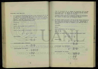 PROBLEMAS PARA ANALIZAR.
1.- Un objeto se encuentra colocado a una distancia de 10 cm
de una lente convergente que tiene una distancia focal
de 12 cm. Determinar la distancia a la que se forma la
imagen. ¿De qué tipo será la imagen, real o virtual?
Explicar las respuestas anteriores.
Solución:
Datos:
Lente convergente (df es positiva)
do = 10 cm
df = 12 cm
Como es una lente convergente, usaremos la fórmula:
-r-^— + -T7— = V d f
do di
despejando:
1/di = 1/df - 1/do
do - df
1 / d i =
df x do
invirtiendo ambos términos:
di =
df x do
do - df
sustituyendo los datos:
di =
12 cm(10 cm)
10 cm-12 cm
120 cm
-2 cm
-60 cm
Como la distancia de la imagen es negativa, por la ter-
cera regla para el empleo de la fórmula de las lentes,
deducimos que: la imagen es virtual.
(Podemos notar que di es negativa porque la distancia
del objeto es menor que la distancia focal).
Un objeto está colocado a 20 cm de una lente divergente
que tiene una distancia focal de 10 cm. Determinar a
qué distancia se forma la imagen, y si ésta es real o
virtual.
Solución:
Datos:
Lente divergente (df es negativa)
do = 20 cm
df = 10 cm
Como df es negativa, la fórmula que usaremos será:
do di df
despejando:
1 1
di df do
-do - df
df x do
invirtiendo los términos:
1 df x do
di -do - df
sustituyendo los datos:
di =
10 cm(20 cm)
-20cm-10 cm
20 cm2
-30 cm
-6.66 cm
 