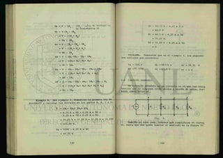 M
íiW
lí
¡P
Va = V - IRj (IR1= caída de voltaje en
la resistencia 1)
Vb = V - I R 1 - IR2
= V - I(RJ+ R 2 )
= Va - IR2
Ve = V - IRJ- IR2 - IR3
= V - KRJH- R 2 + R 3 )
= Vb - IR3
Vd = V - IR1-IR2- IR3- IR«»
= V - I(Ri+ R2+ R3+ R«»)
= Ve - IRi»
Ve = V - IRi- IR2- IR3- IR«» ~ i r
5
= V - I(Ri+ R2+ R3+ R«» + R5)
= Vd - IR5
Vf = V - IRi- IR2- IR3- IR«»- IR5 - R6
= V - l(Ri+ Rz + R3+ + R
5 + R6 )
= Ve - IR^.
"•«U
Ejemplo 4. Del ejemplo 2, demostrar la primera ley de
Kirchhoff y calcular los voltajes en los puntos A, B, C y D.
V = IRi+ IR2+ IR3+ IR«*
= 6.25 A x + 6.25 A x 5Ü +
6.25 A x + 6.25 A x 5Í2
= 31.25 V + 31.25 V + 31.25 V + 31 .25V
=' 125.00 V.
Va = 125V - 6.25 A x
= 93.75 V
VL - 93.75 V - 6.25 x 5 ti
= 62.5 V
Ve = 62.5 V - 6.25 A x
= 31.25 V.
Vd = 31.25 V - 6.25 A x
= 0
PROBLEMA. Demuestre que en el ejemplo 3, los siguien-
tes voltajes son correctos:
Va = 125 V Vb =109.375 V Ve = 93.75 V
Vd =78.125V ve = 62.5 V vf - n v
6-4 CIRCUITO PARALELO.
Un CÁACUaXo PARALELO es un circuito en el que las resis
tencias que lo componen están unidos a través de nodos, for-
mando ramas entre sí.
A B c C
Fig. 9.
También en este caso, tenemos que simplificar el circui
to, hasta que nos quede similar al mostrado en la figura 107
 