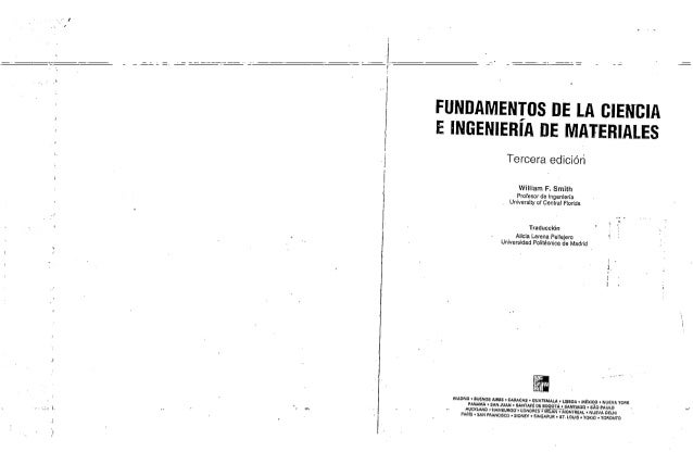 Libro Fundamento De La Ciencia E Ingenieria De Los Materiales William