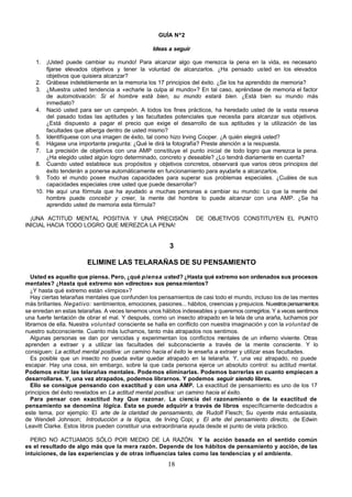 LA ACTITUD MENTAL POSITIVA Un camino hacia el éxito NAPOLEÓN HILL W. CLEMENT STONE, subido por el Coach YLICH TARAZONA