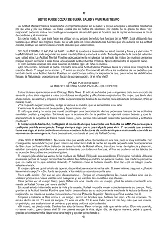 LA ACTITUD MENTAL POSITIVA Un camino hacia el éxito NAPOLEÓN HILL W. CLEMENT STONE, subido por el Coach YLICH TARAZONA