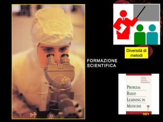 FORMAZIONEFORMAZIONE
SCIENTIFICASCIENTIFICA
Diversità diDiversità di
metodimetodi
561
 