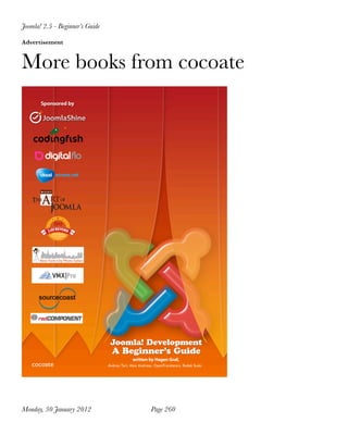Joomla! 2.5 - Beginner’s Guide

Advertisement



More books from cocoate




Monday, 30 January 2012
         Page 260
 
