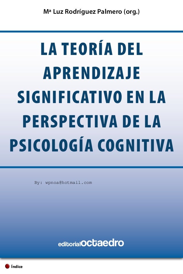 Resultado de imagen para psicologÃ­a del aprendizaje significativo verbal libro