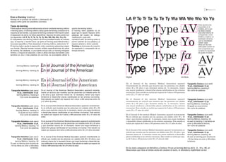 la tipografía y sus características